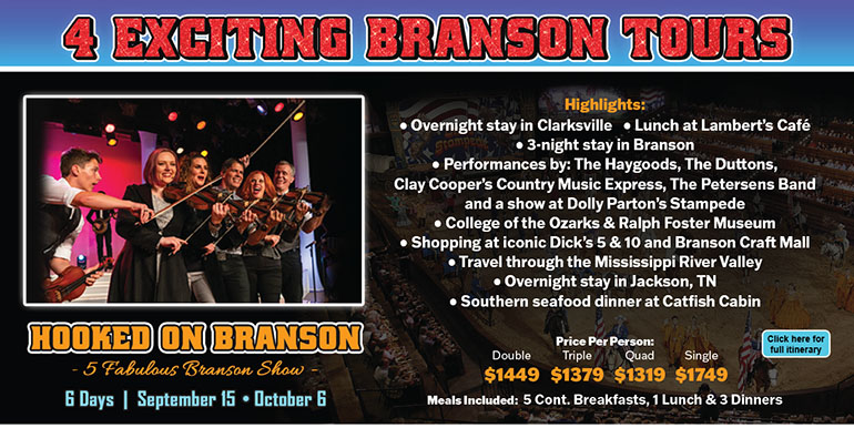 4 Exciting Branson Tours!