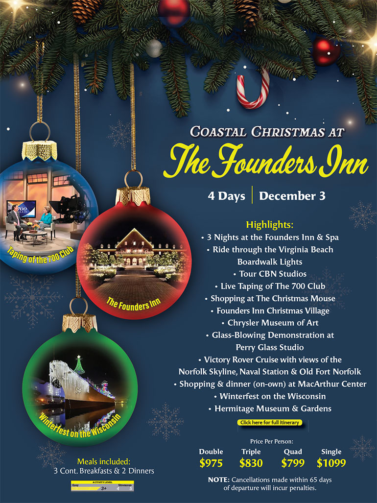 Coastal Christmas at The Founders Inn