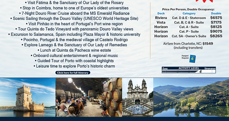 Douro River Cruise: Portugal & Spain