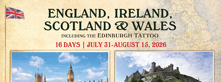 England, Ireland, Scotland & Wales