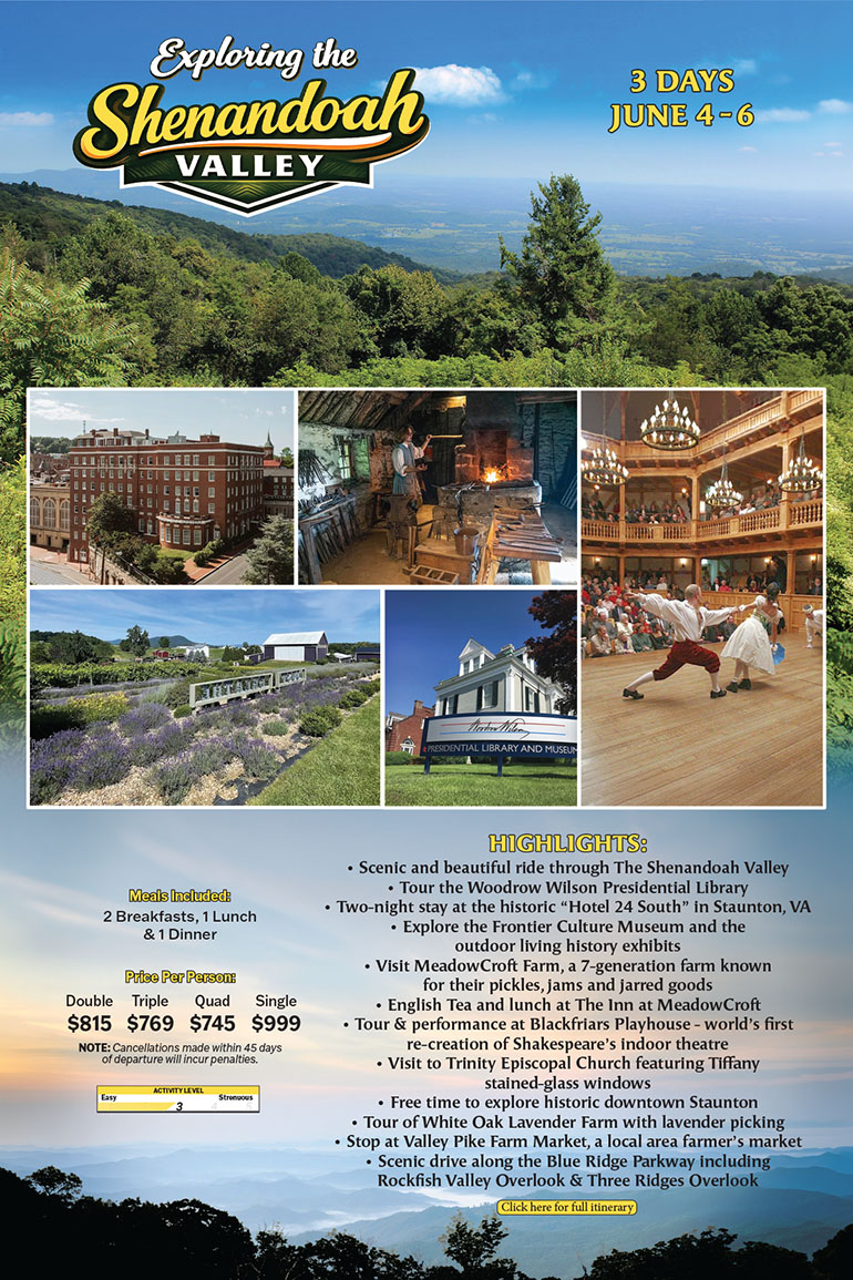 Exploring the Shenandoah Valley