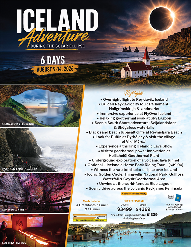 Iceland Adventure with Solar Eclipse