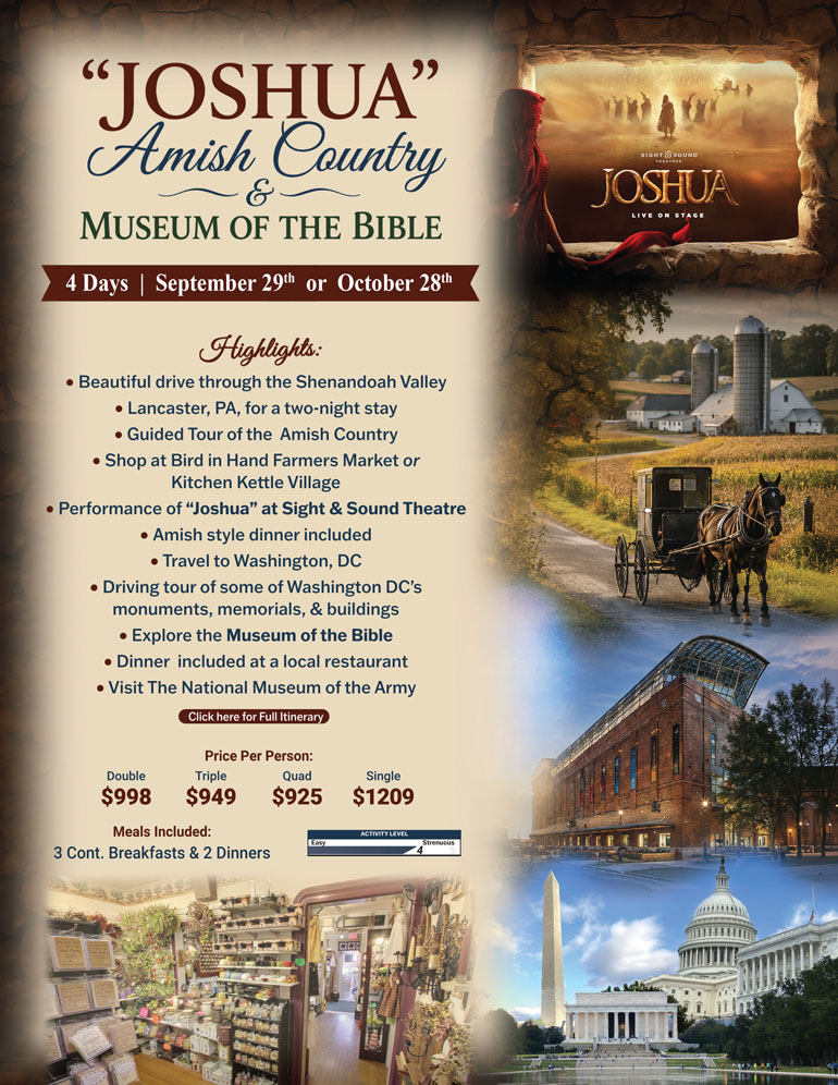Joshua - Amish Country & Museum of the Bible