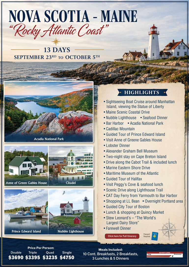 Nova Scotia - Maine - Rocky Atlantic Coast