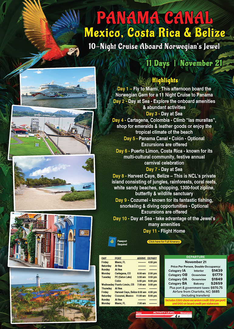 Panama_Canal - Mexico, Costa Rica & Belize