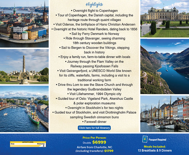 Scenic Scandinavia & Its Fjords