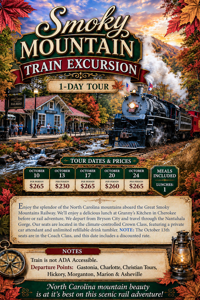Smoky Mountain Train Excursion
