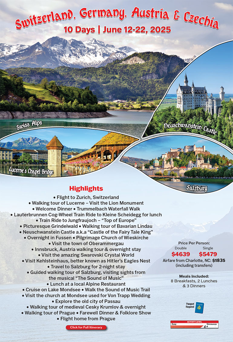 Switzerland, Germany, Austria & Czechia