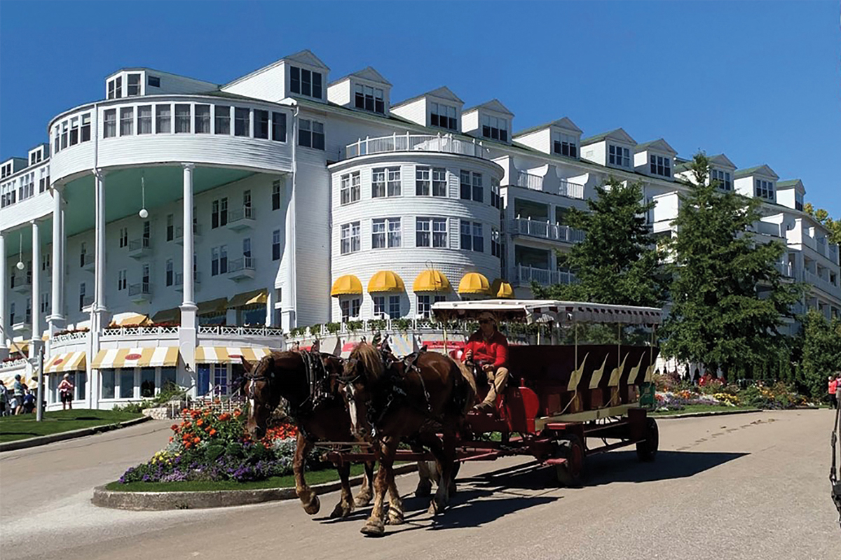 Carriage in Front of the Grand Hotel