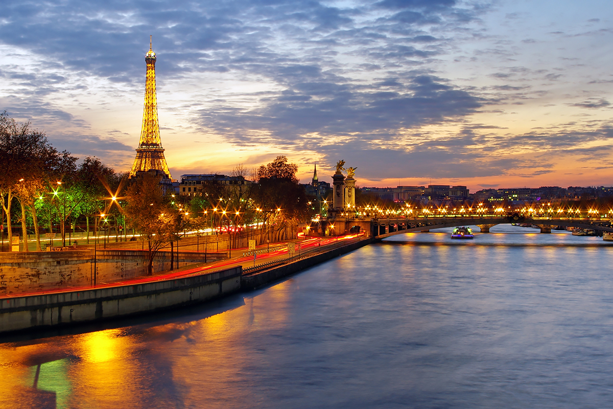 Eiffel Tower from the Seine River