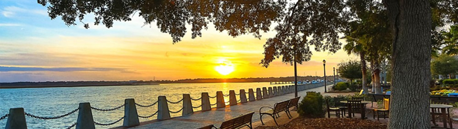 Sunset in Park - Beaufort, SC