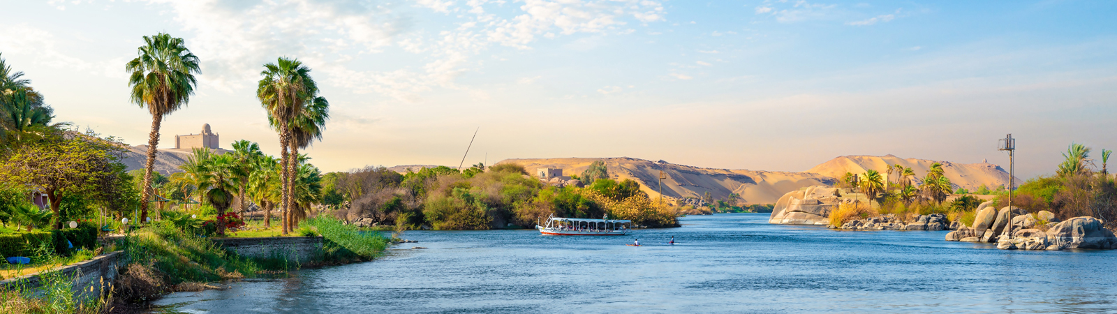 Sailing along the Nile River