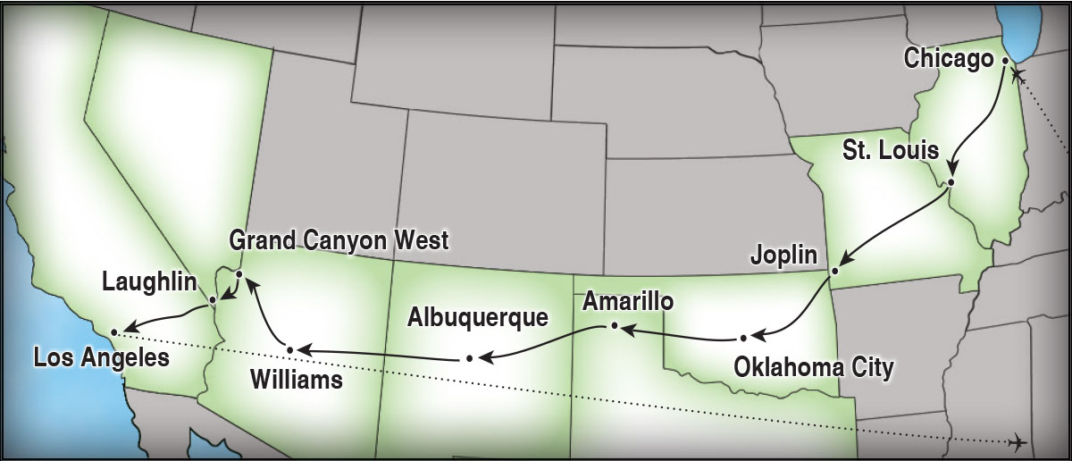 Our Destinations Map
