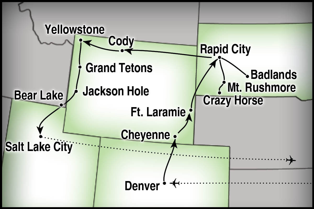 Our Destinations Map