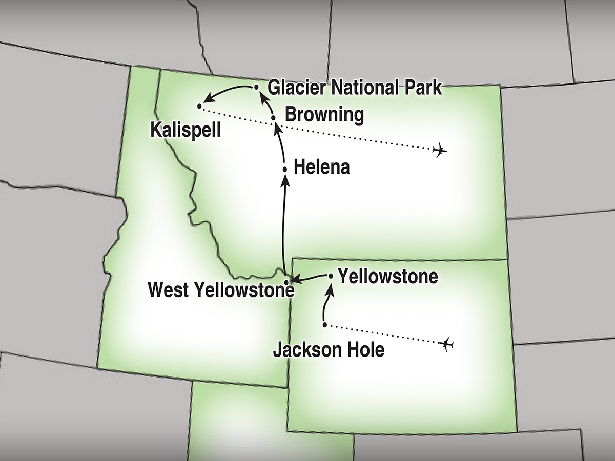 Our Destinations Map