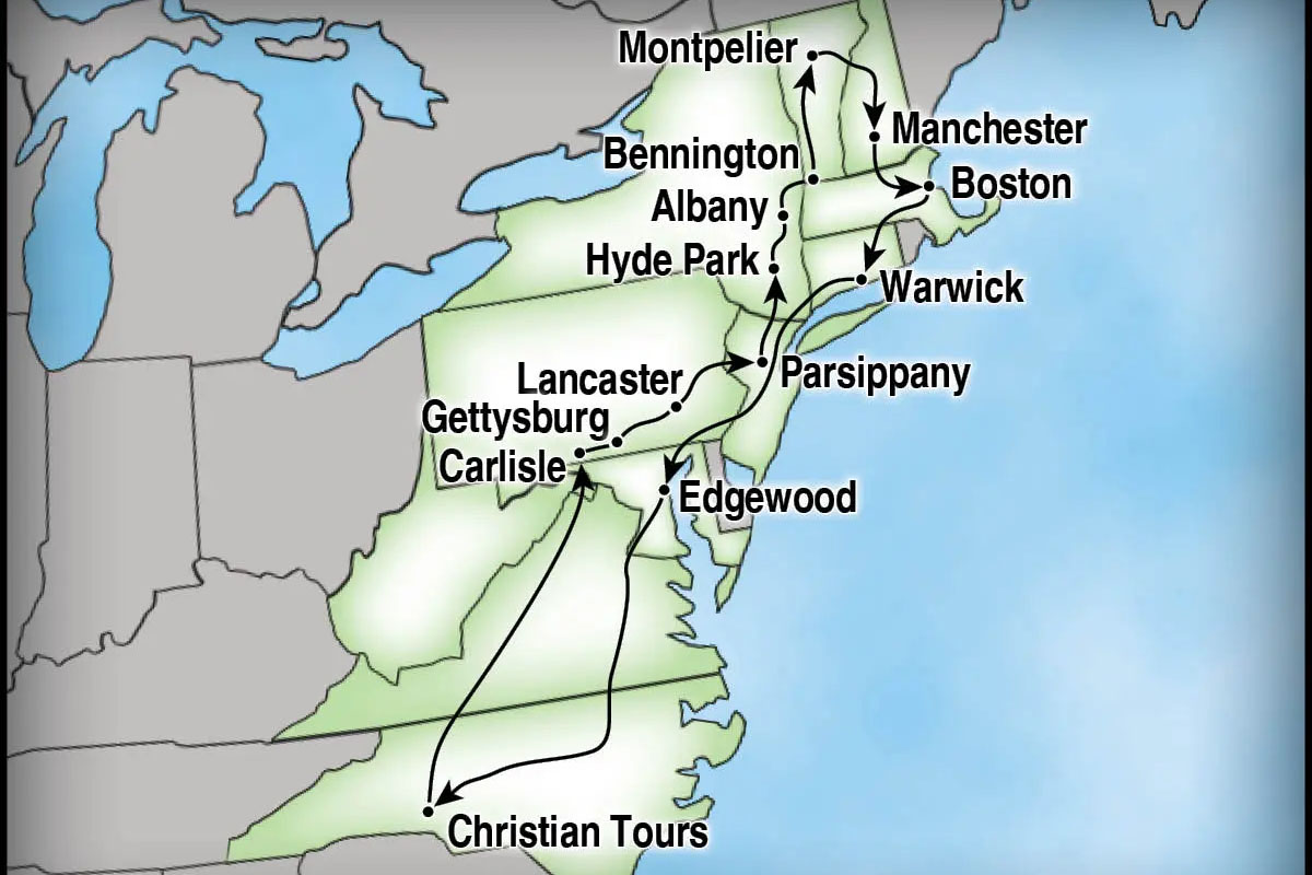 Our Destinations Map