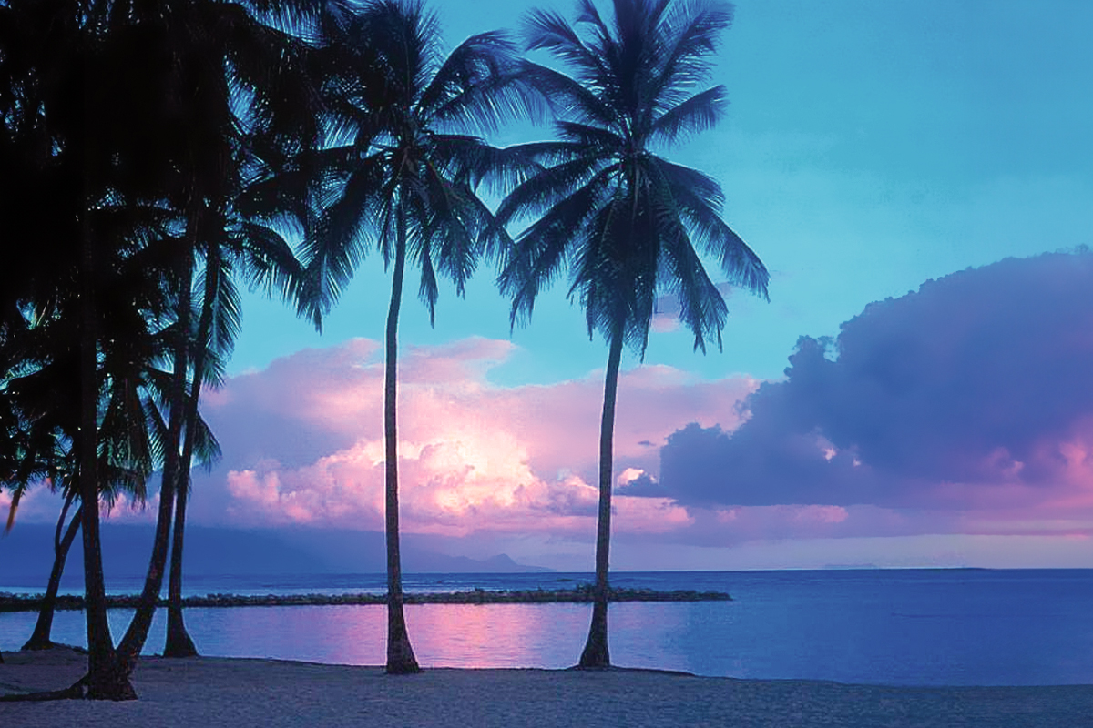 Hawaiian Beach at Sunset