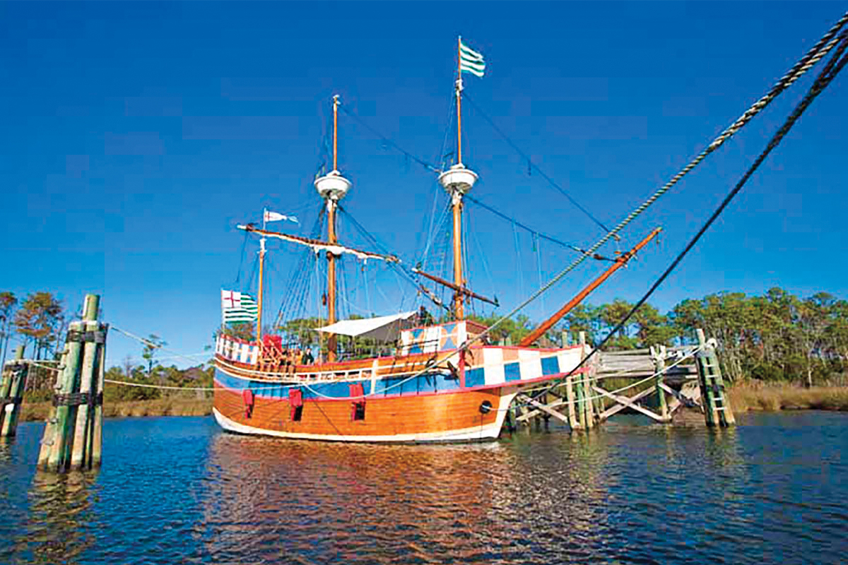Replica of the Elizabeth II Ship